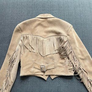 Vintage Leather Fringe Jacket